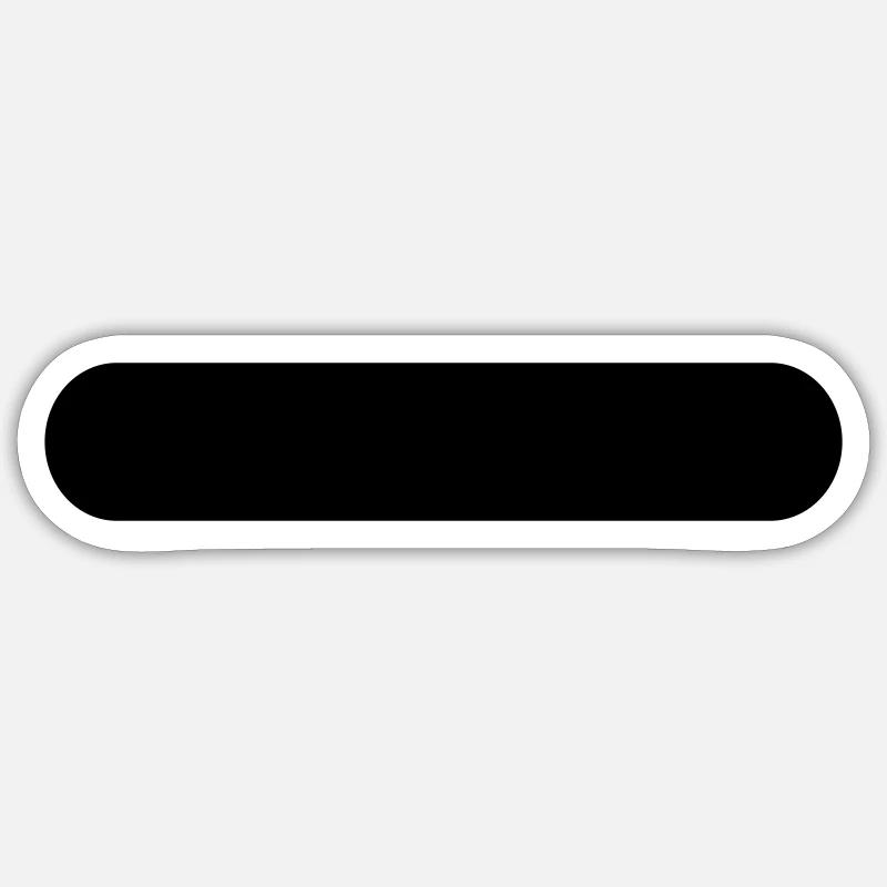 Bouton - Sticker taille S (10 x 10 cm) - blanc mat