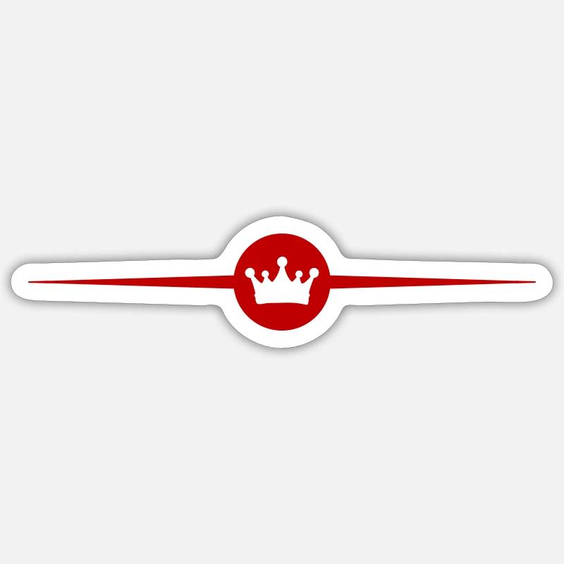 Crown Symbol Element - Sticker size S (10 x 10 cm) - white matte