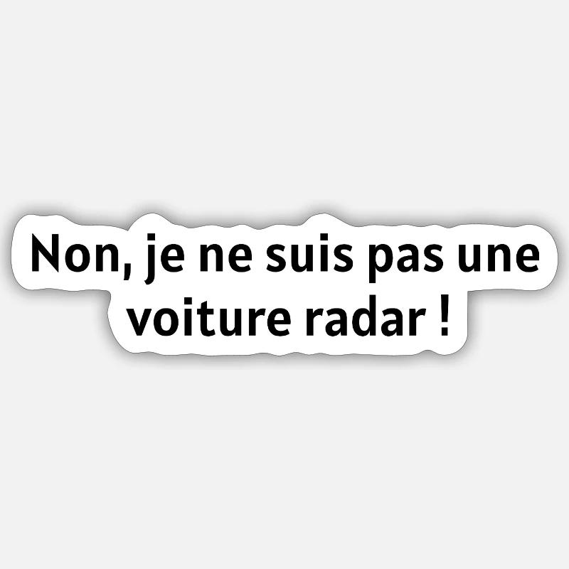 Relax, je flashe pas - Sticker taille S (10 x 10 cm) - blanc mat