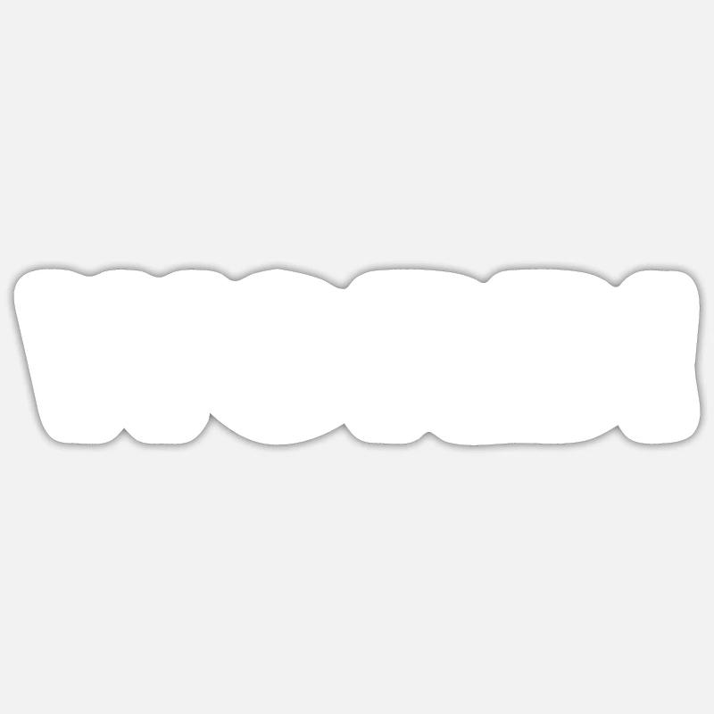 WORD! Statement Versprechen - weiß Sticker Größe S (10 x 10 cm)