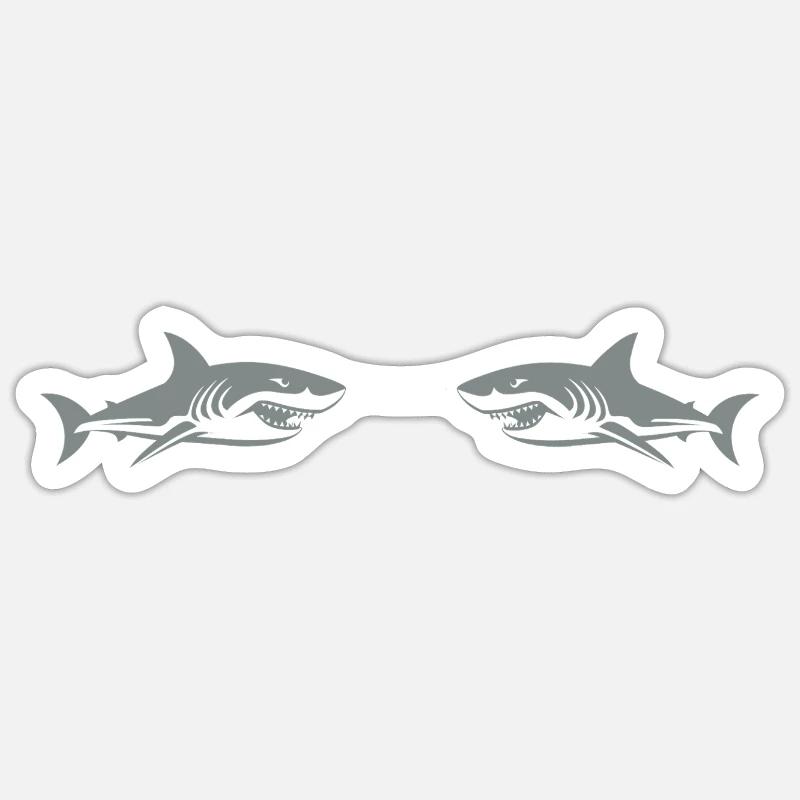 Requins Sticker taille S (10 x 10 cm)