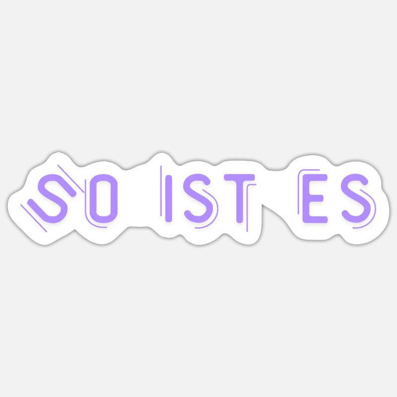 C’est juste - Sticker taille S (10 x 10 cm) - blanc mat
