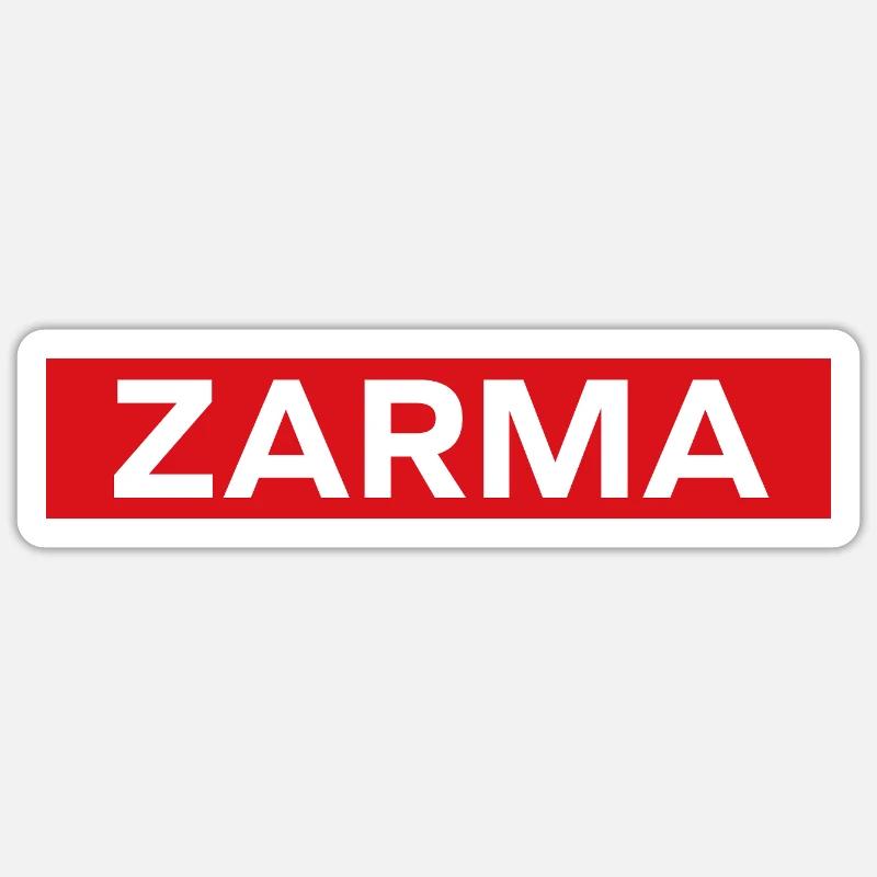Zarma - Sticker Größe S (10 x 10 cm) - Mattweiß