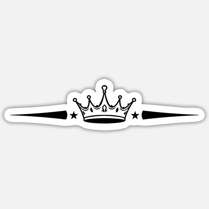 Élément de la couronne - Sticker taille S (10 x 10 cm) - blanc mat