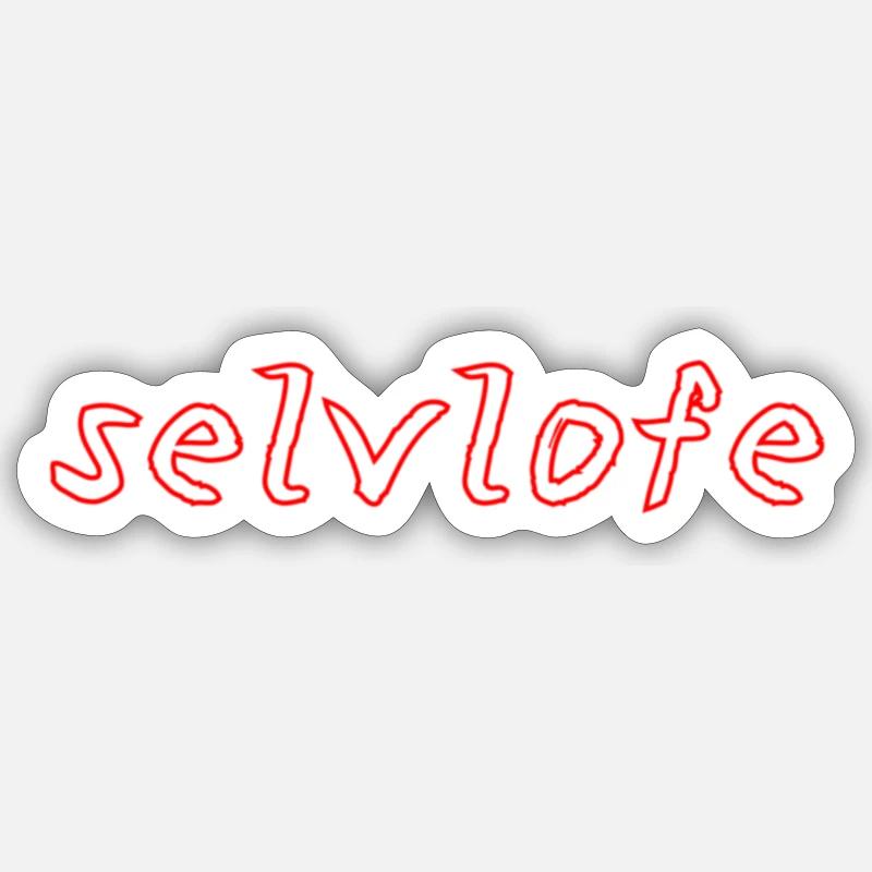 Selvlofe - Sticker taille S (10 x 10 cm) - blanc mat