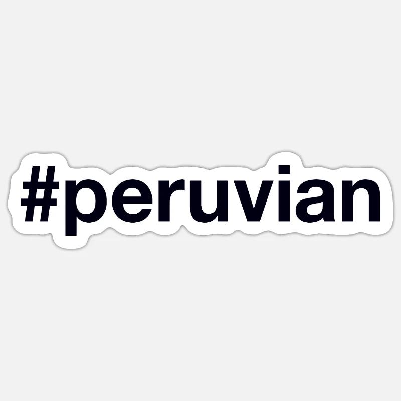 Peruvian Hashtag Peru Sticker Größe S (10 x 10 cm)
