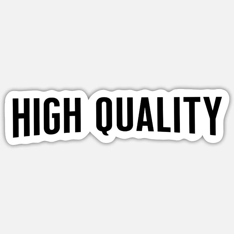 high quality - Sticker size S (10 x 10 cm) - white matte