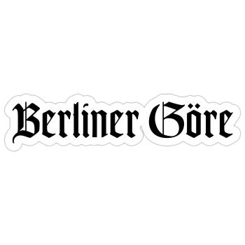 BERLINER GÖRE - Sticker Größe S (10 x 10 cm) - Mattweiß - Vorne