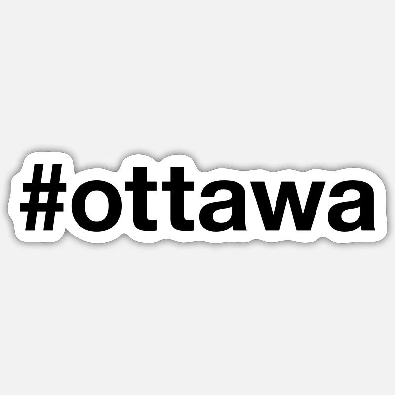 OTTAWA Canada Kanada Hashtag Sticker size S (10 x 10 cm)