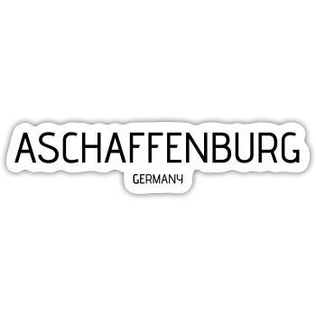 Aschaffenburg - Sticker Größe S (10 x 10 cm) - Mattweiß - Vorne
