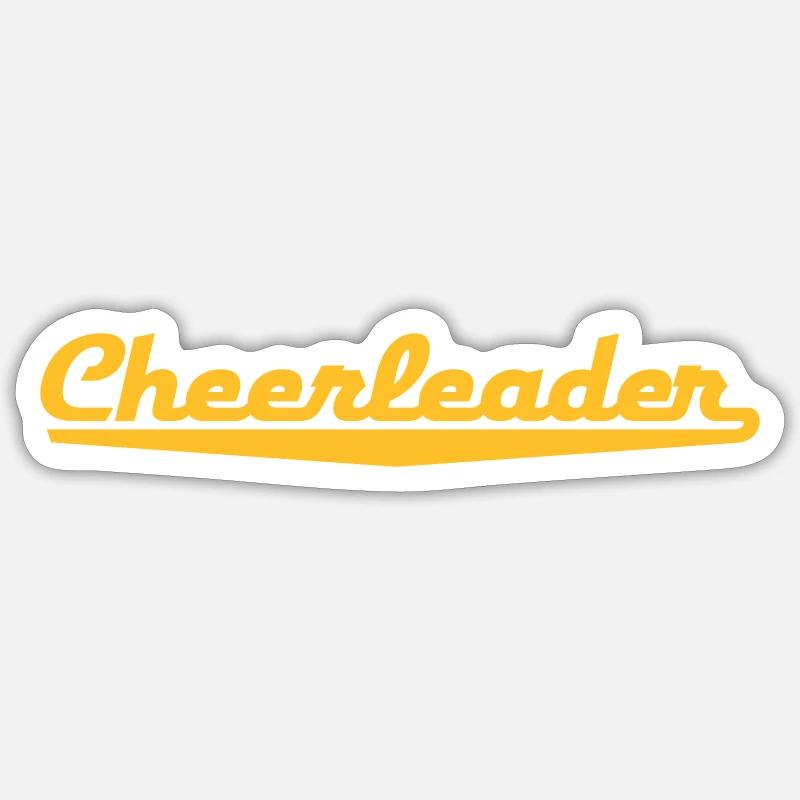 cheerleader - Sticker Größe S (10 x 10 cm) - Mattweiß