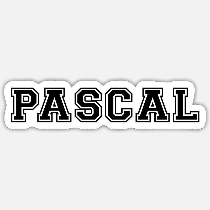 pascal - Sticker Größe S (10 x 10 cm) - Mattweiß