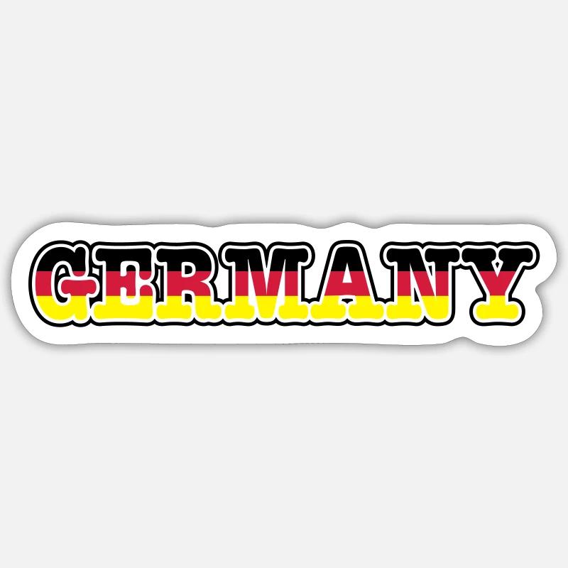germany - Sticker Größe S (10 x 10 cm) - Mattweiß