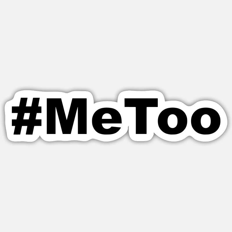 MeToo - Sticker Größe S (10 x 10 cm) - Mattweiß
