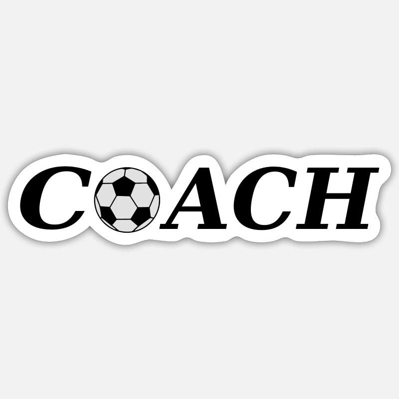 Coach - Sticker size S (10 x 10 cm) - white matte