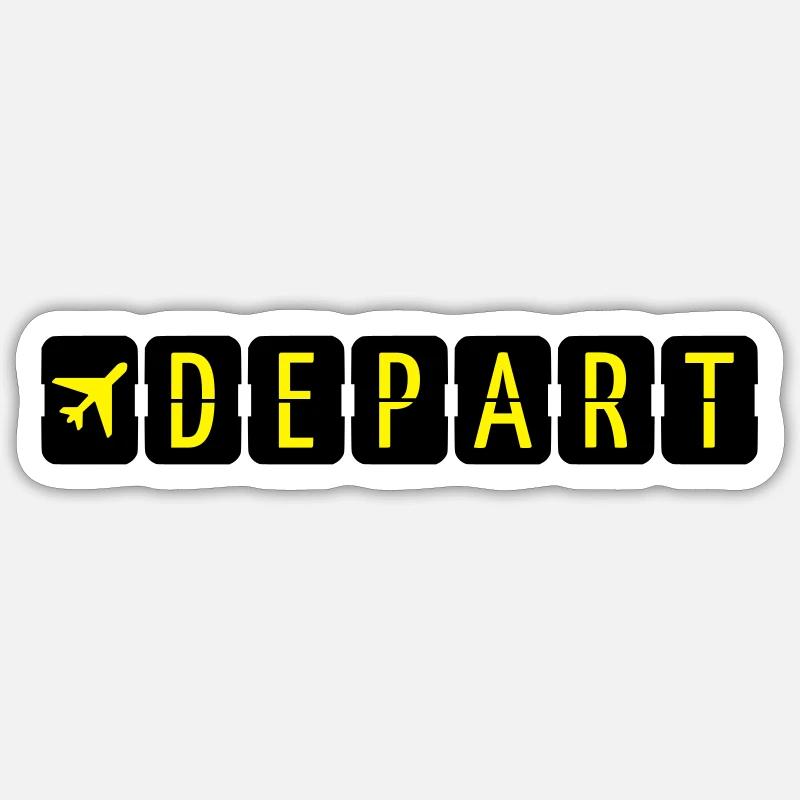Départ Sticker taille S (10 x 10 cm)
