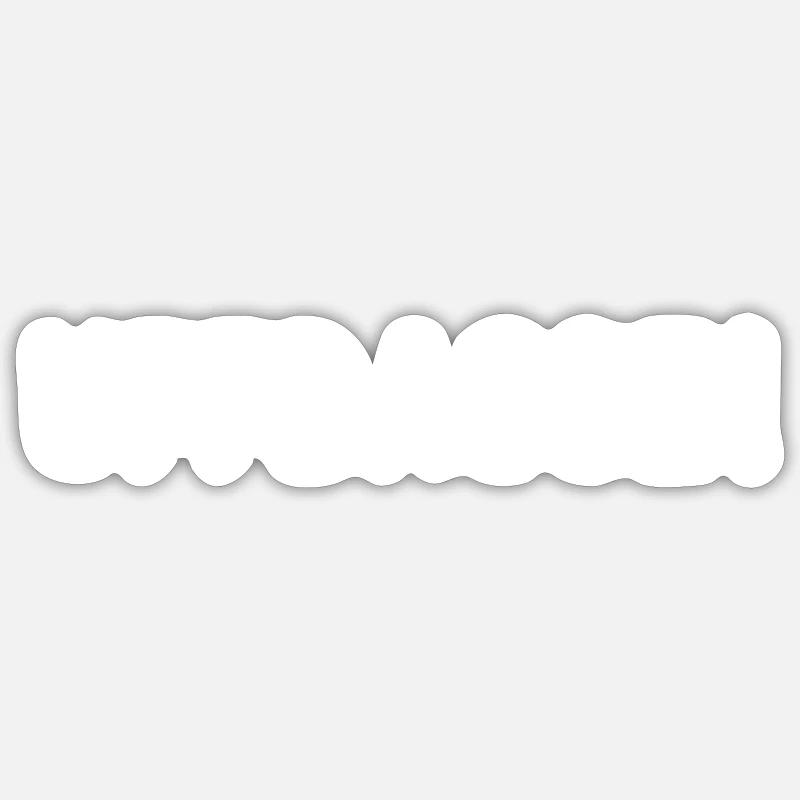 uffbasse - Sticker Größe S (10 x 10 cm) - Mattweiß