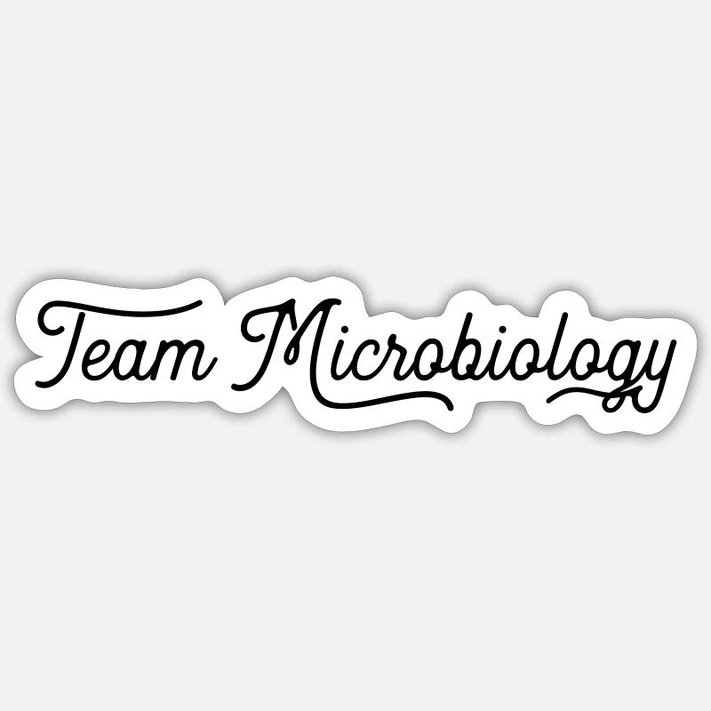 teammicro - Sticker Größe S (10 x 10 cm) - Mattweiß