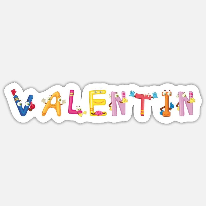 Valentin Sticker Größe S (10 x 10 cm)