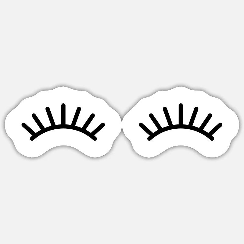 Wimpern Sticker Größe S (10 x 10 cm)