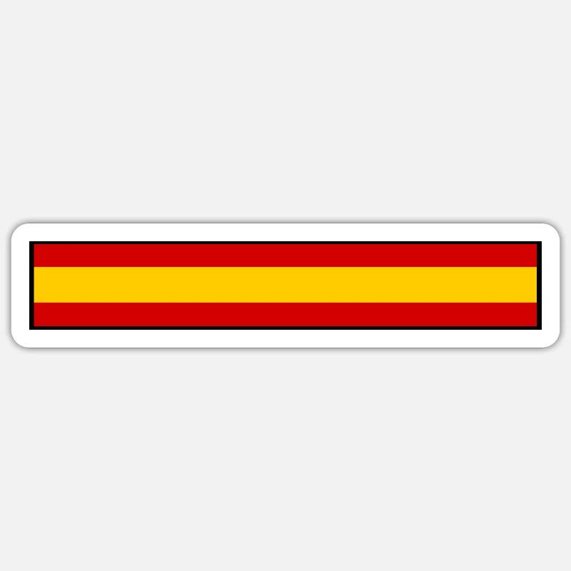 Drapeau Espagne Sticker taille S (10 x 10 cm)