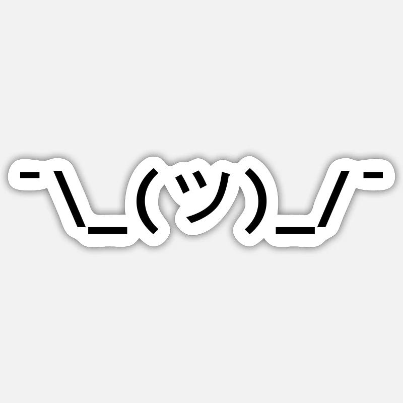 Nerdy Design "WELL!" - stilisiert - Sticker Größe S (10 x 10 cm) - Mattweiß