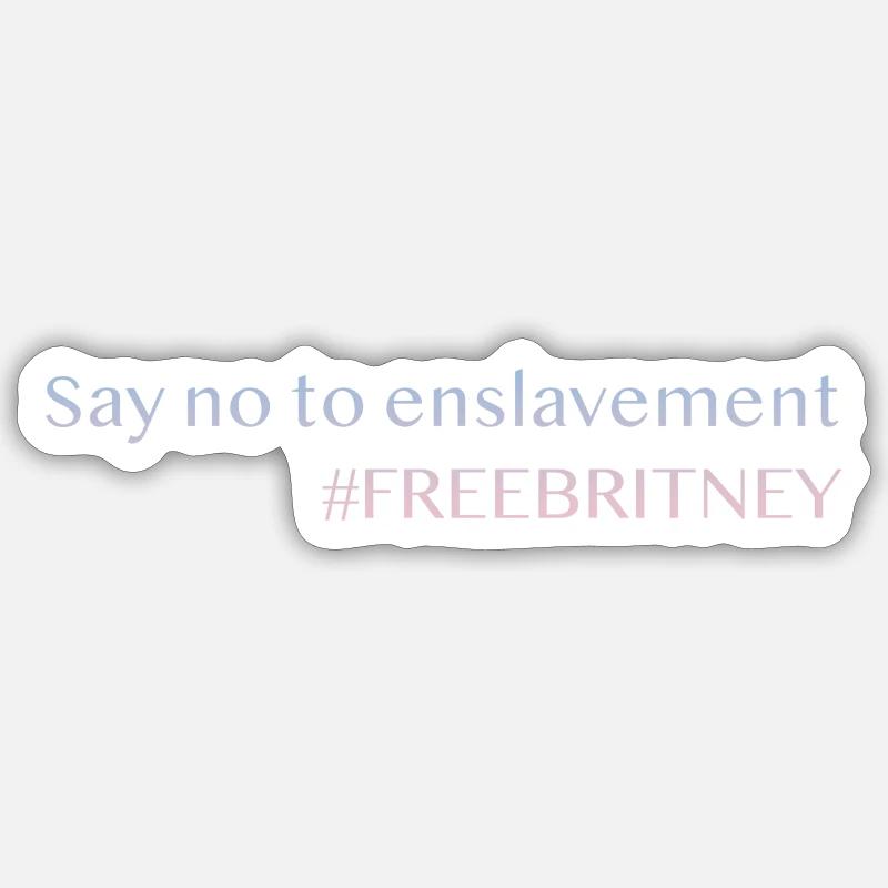 Free Britney - Sticker Größe S (10 x 10 cm) - Mattweiß