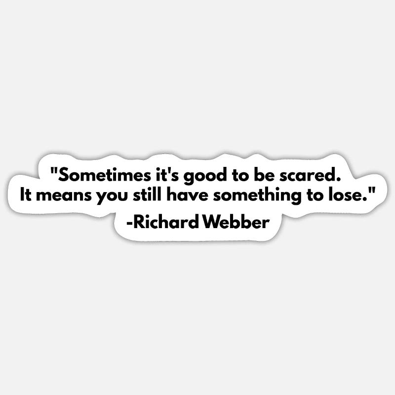 Richard Webber Zitate Sticker Größe S (10 x 10 cm)