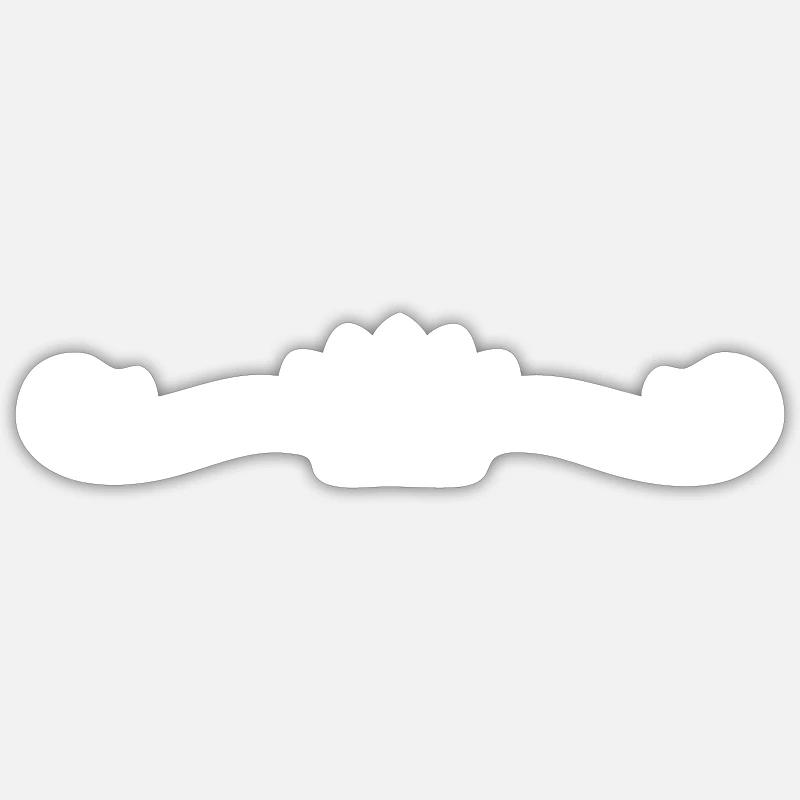 crown icon - Sticker size S (10 x 10 cm) - white matte
