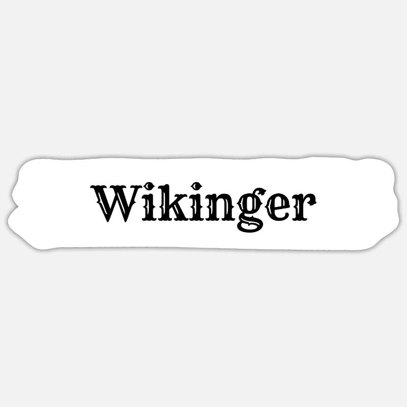 Wikinger Schriftzug - Sticker Größe S (10 x 10 cm) - Mattweiß