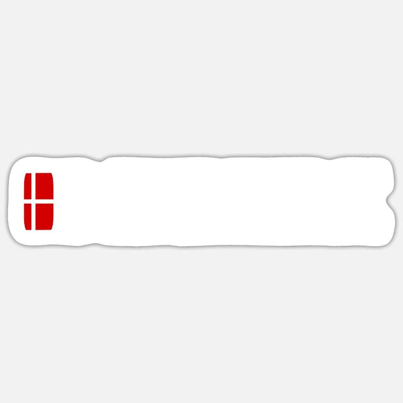 Danemark Sticker taille S (10 x 10 cm)