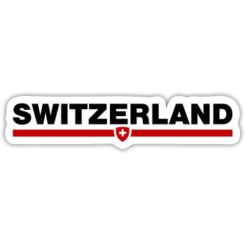 Switzerland - Sticker Größe S (10 x 10 cm) - Mattweiß - Vorne