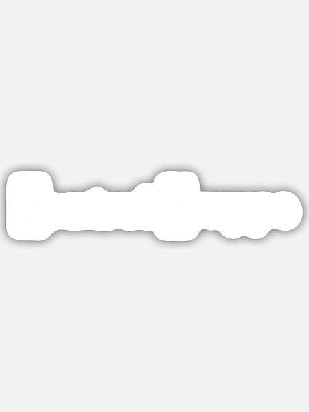 Kontrollgruppe in Weiß - Sticker Größe S (10 x 10 cm) - Mattweiß