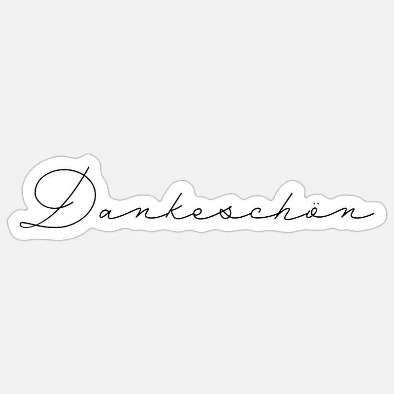 Merci - Sticker taille S (10 x 10 cm) - blanc mat