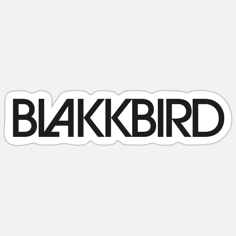 blakkbird frontline - Sticker Größe S (10 x 10 cm) - Mattweiß