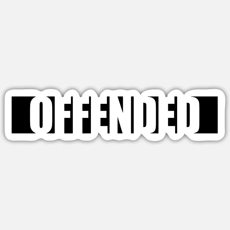 Bar Offended Logo - Sticker size S (10 x 10 cm) - white matte