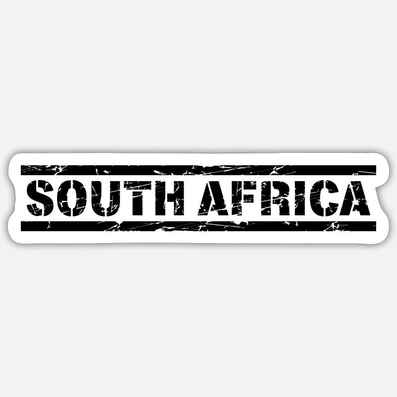 Afrique du Sud Sticker taille S (10 x 10 cm)
