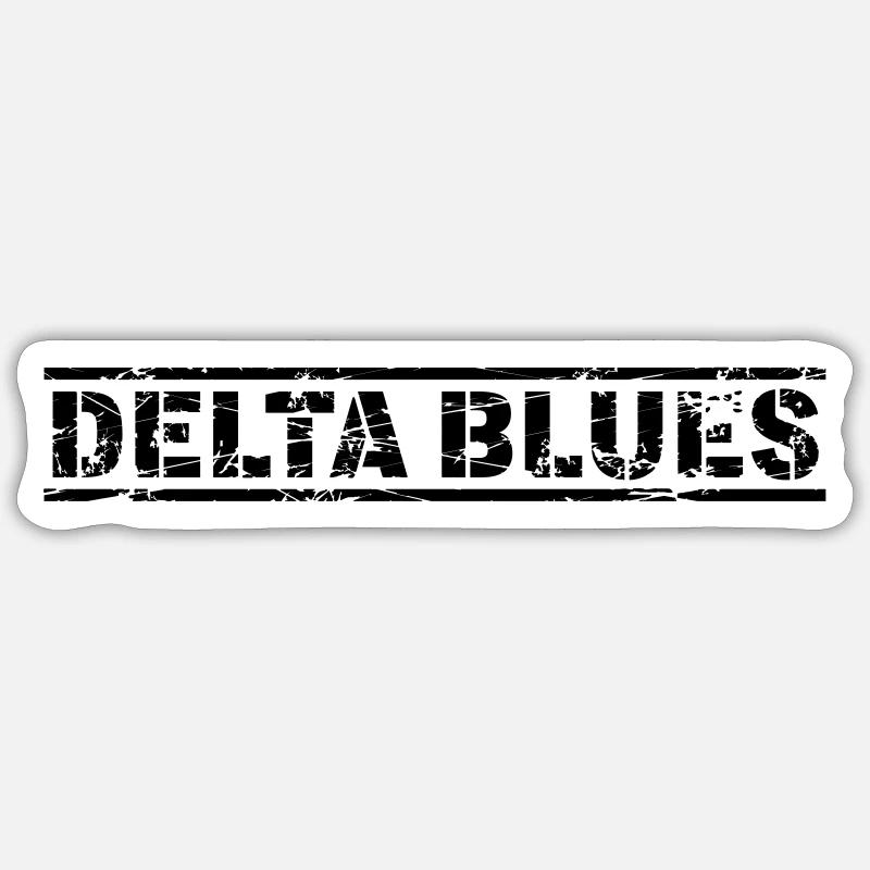 Delta Blues Sticker size S (10 x 10 cm)