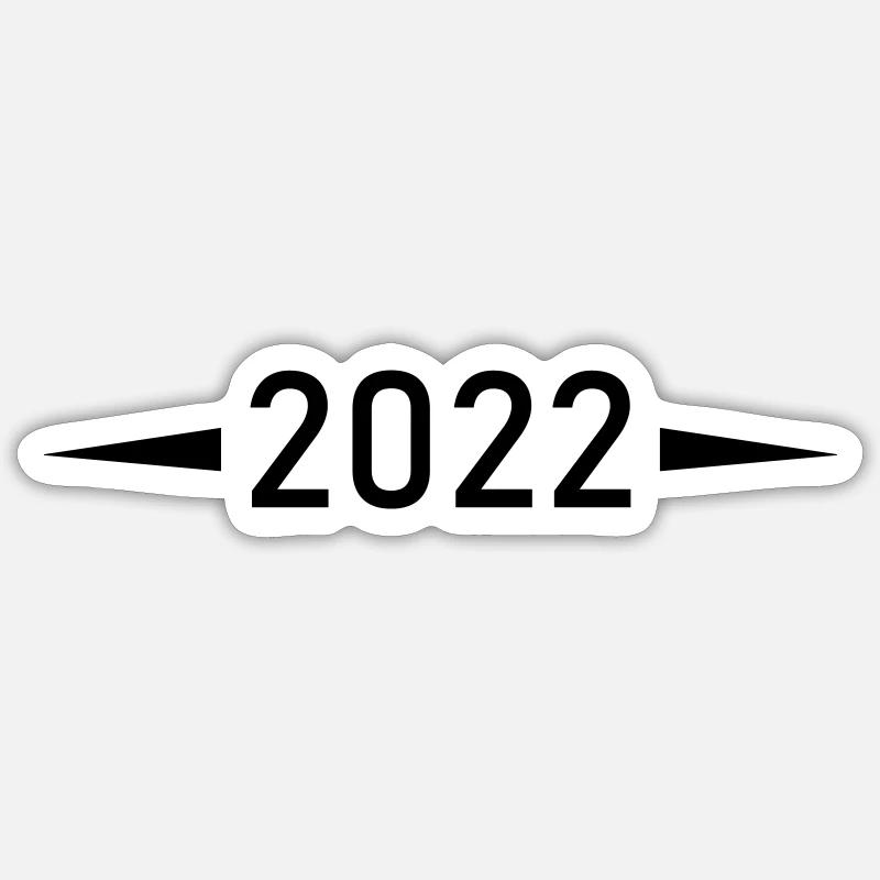 2022 - Sticker Größe S (10 x 10 cm) - Mattweiß