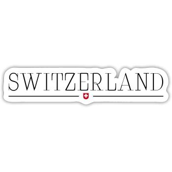 Schweiz Switzerland - Sticker size S (10 x 10 cm) - white matte - Front