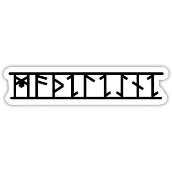 Madeleine - Sticker Größe S (10 x 10 cm) - Mattweiß - Vorne