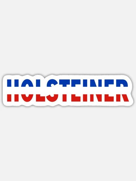 Holsteiner - Sticker Größe S (10 x 10 cm) - Mattweiß