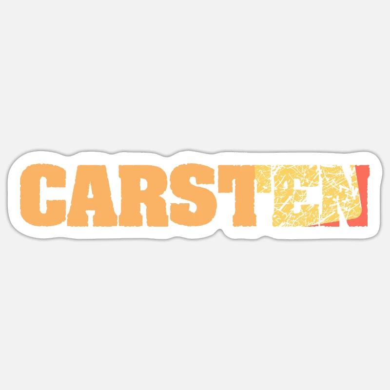 Carsten - Sticker size S (10 x 10 cm) - white matte