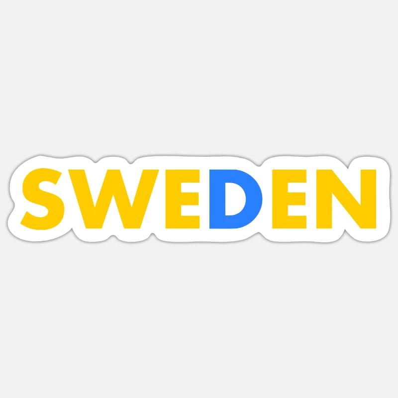 Sweden - Sticker size S (10 x 10 cm) - white matte