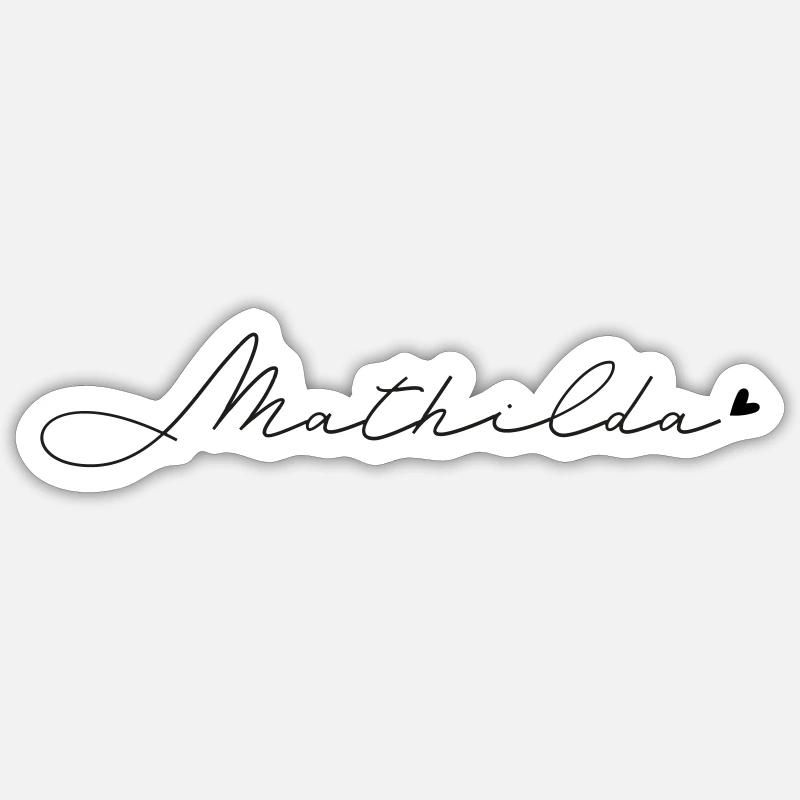 Nom Mathilda Sticker taille S (10 x 10 cm)
