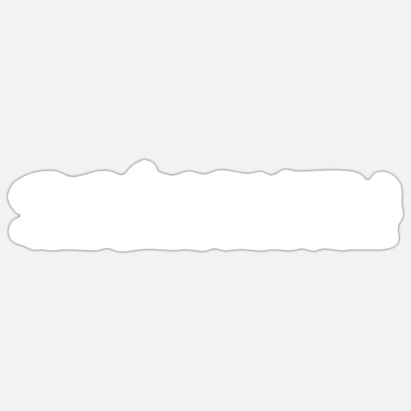Présente parce qu on m a forcée à venir blanc - Sticker taille S (10 x 10 cm) - blanc mat