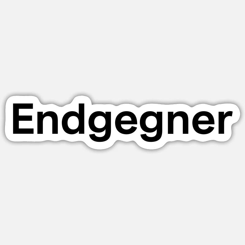 Endgegner Sticker Größe S (10 x 10 cm)