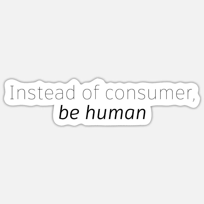 Minimalism - Sticker size S (10 x 10 cm) - white matte