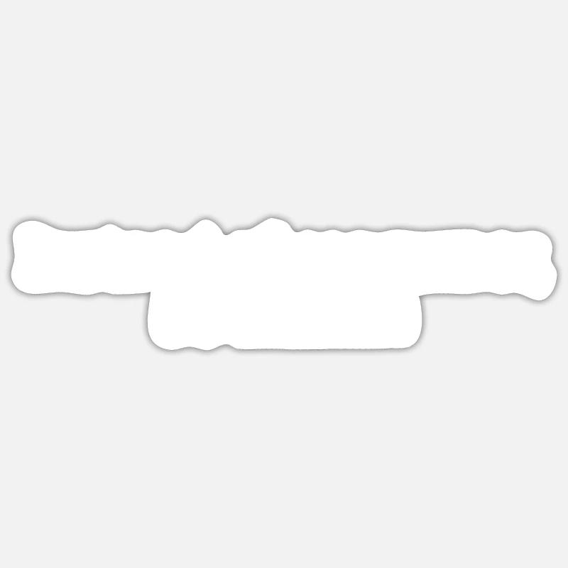 Minimalismus - Sticker Größe S (10 x 10 cm) - Mattweiß