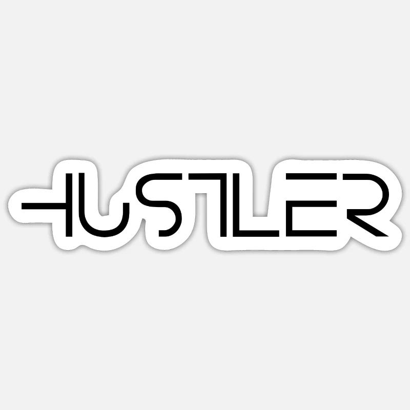 Hustler Dissolve - Sticker size S (10 x 10 cm) - white matte